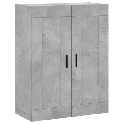 Wall Mounted Cabinet Concrete Grey 69,5x34x90 cm Engineered Wood