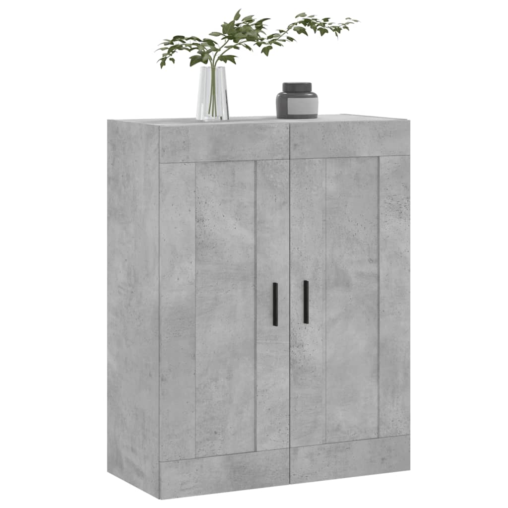 Wall Mounted Cabinet Concrete Grey 69,5x34x90 cm Engineered Wood