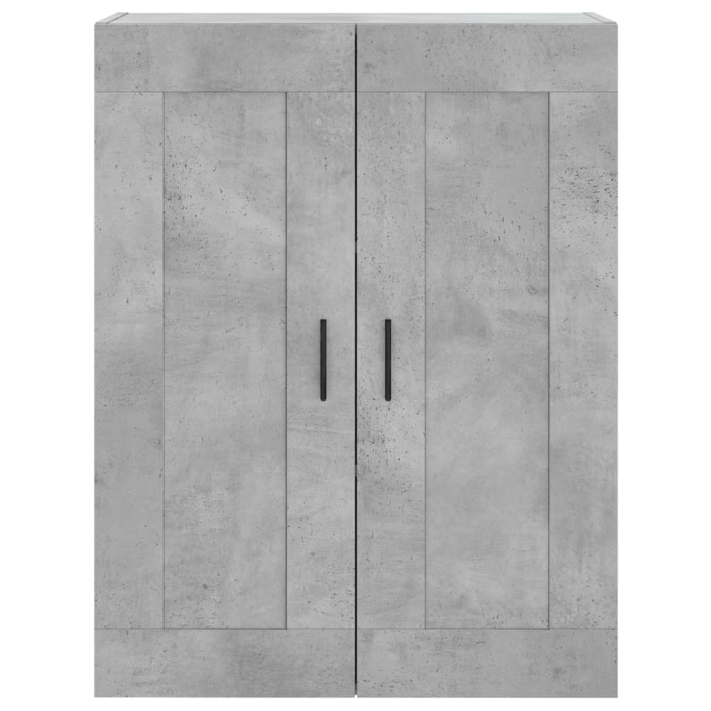 Wall Mounted Cabinet Concrete Grey 69,5x34x90 cm Engineered Wood