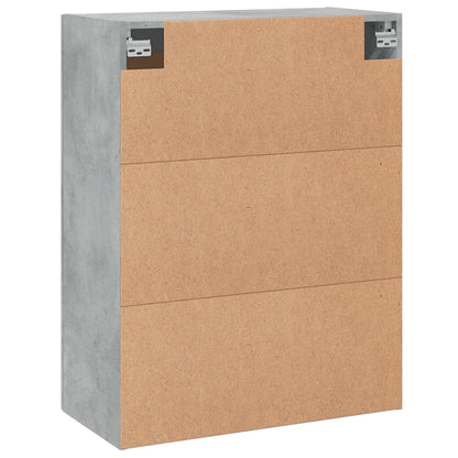 Wall Mounted Cabinet Concrete Grey 69,5x34x90 cm Engineered Wood