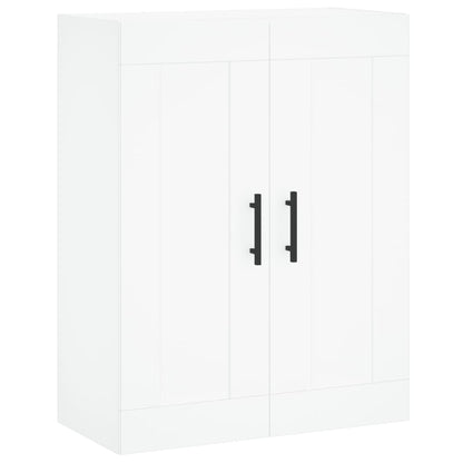 Wall Mounted Cabinet White 69,5x34x90 cm Engineered Wood