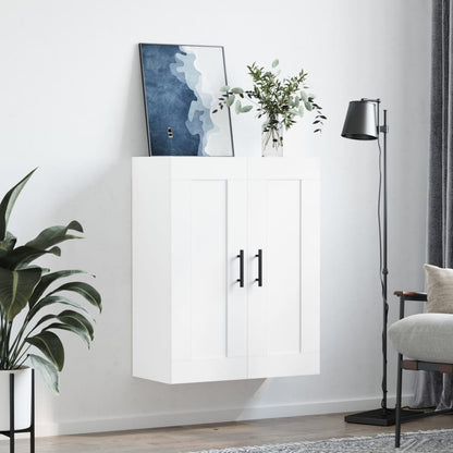 Wall Mounted Cabinet White 69,5x34x90 cm Engineered Wood