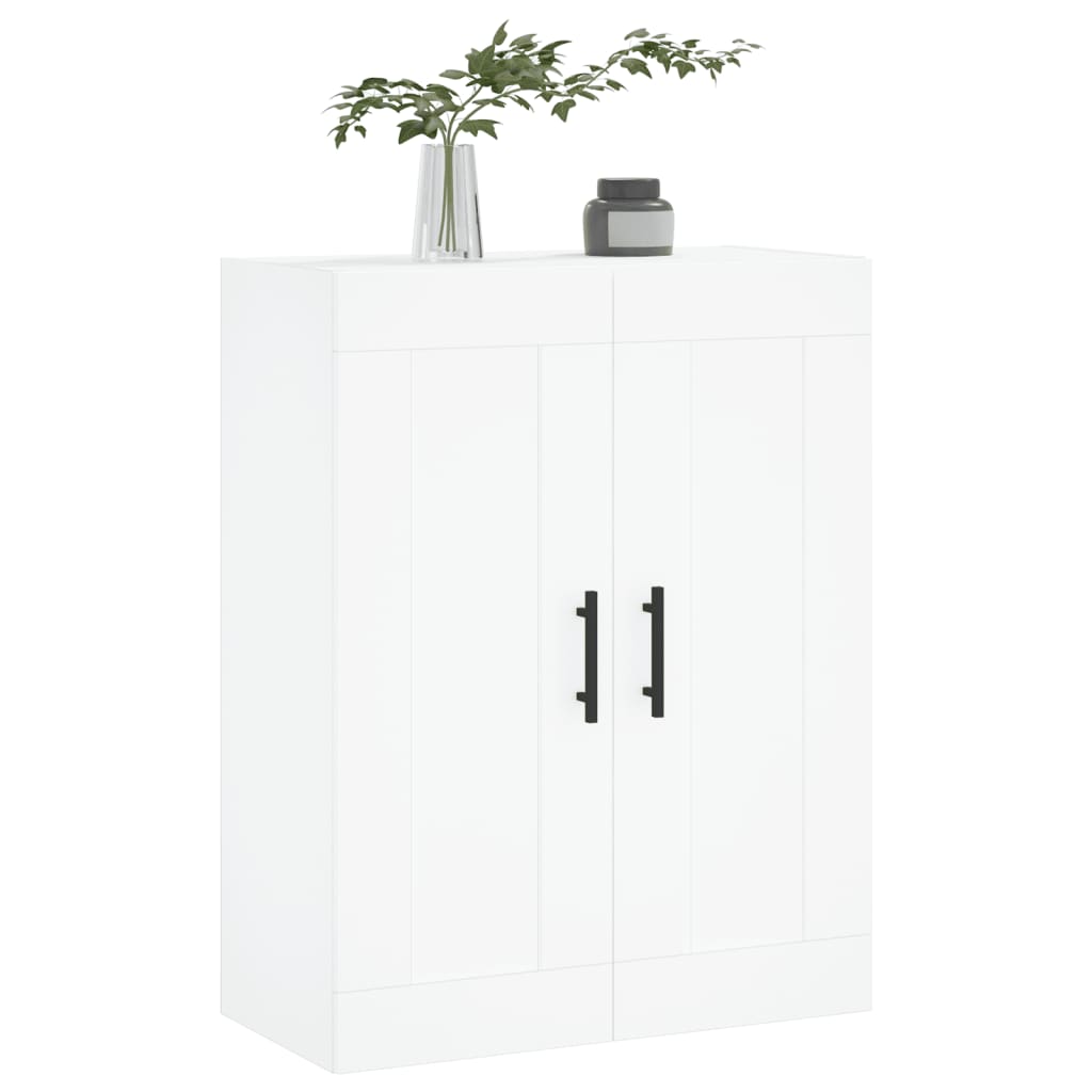 Wall Mounted Cabinet White 69,5x34x90 cm Engineered Wood