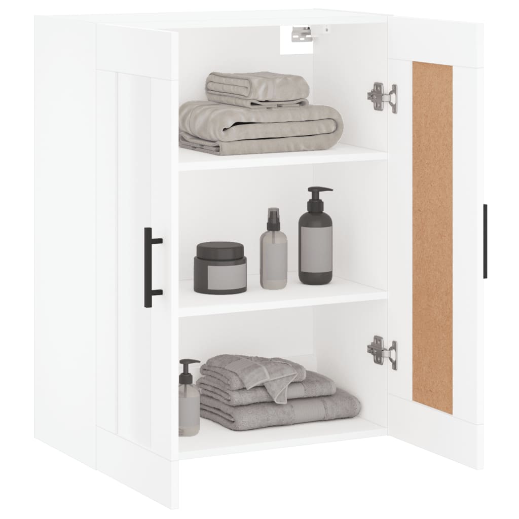 Wall Mounted Cabinet White 69,5x34x90 cm Engineered Wood