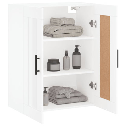 Wall Mounted Cabinet White 69,5x34x90 cm Engineered Wood