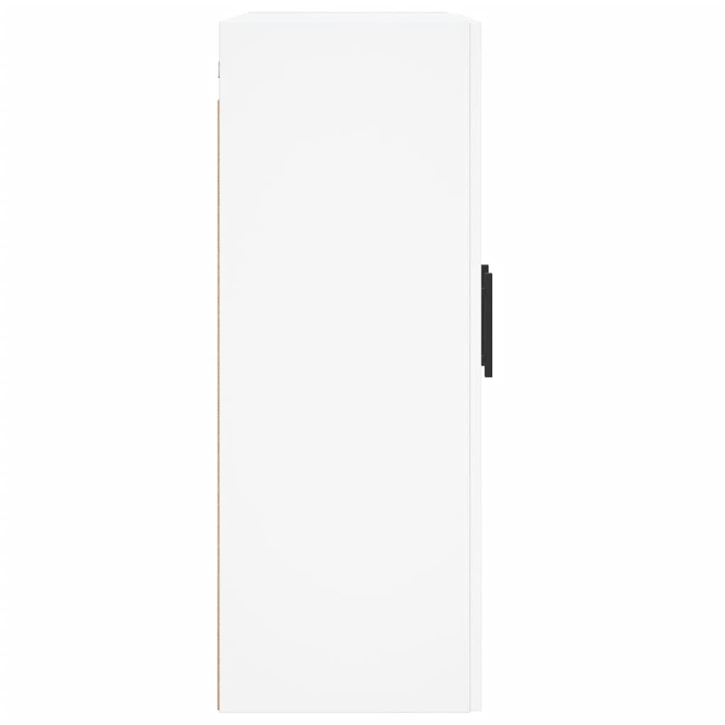 Wall Mounted Cabinet White 69,5x34x90 cm Engineered Wood