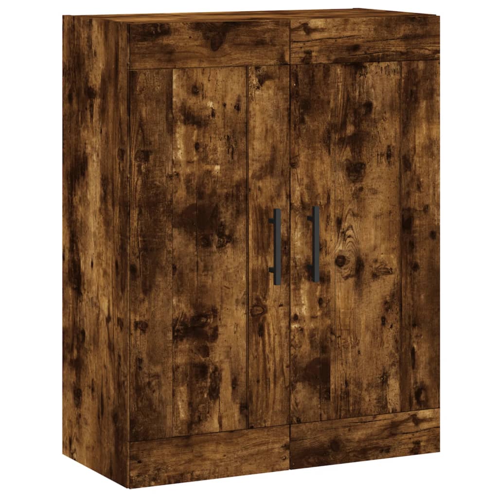 Wall Mounted Cabinet Smoked Oak 69,5x34x90 cm Engineered Wood