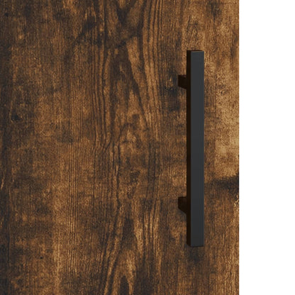 Wall Mounted Cabinet Smoked Oak 69,5x34x90 cm Engineered Wood