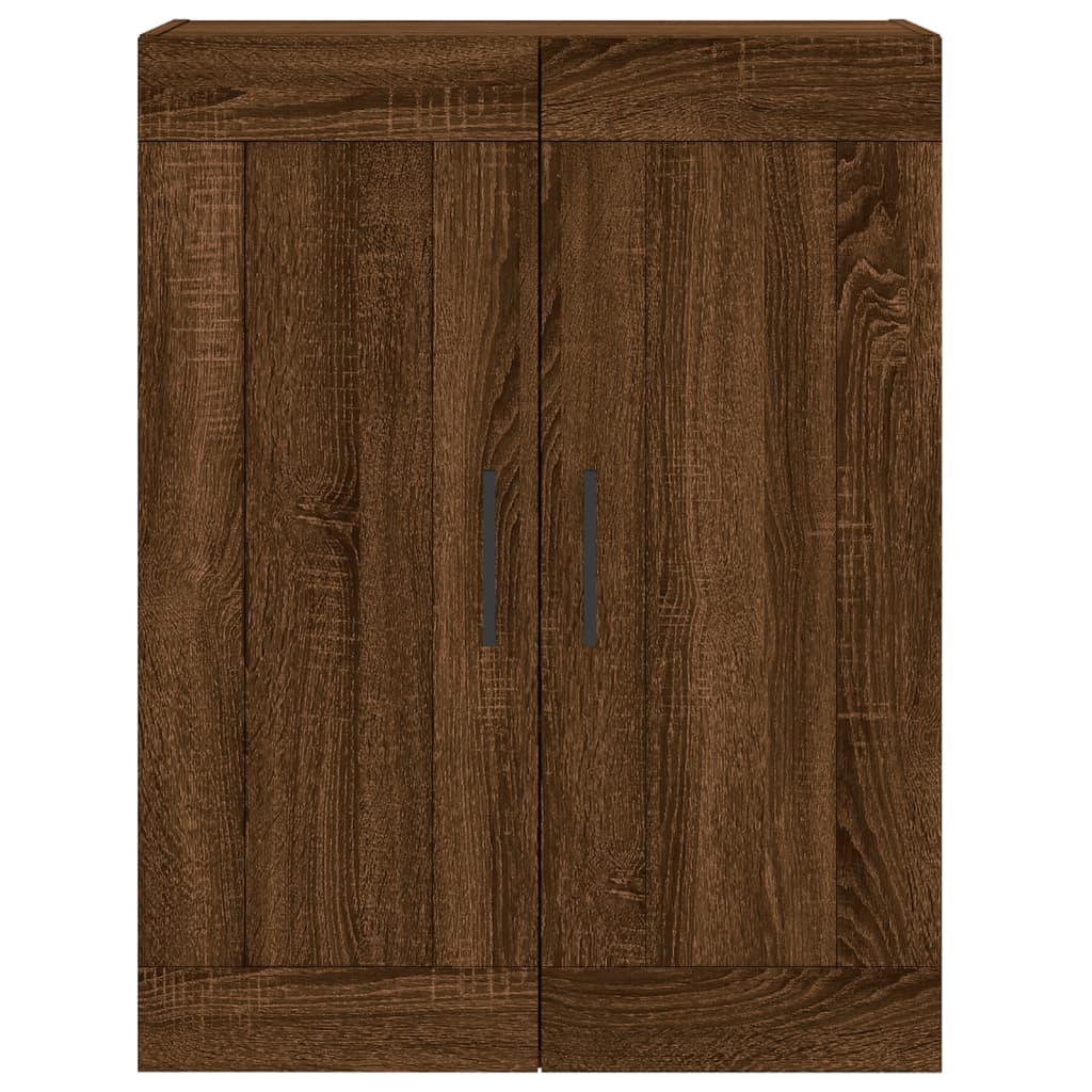 Wall Mounted Cabinet Brown Oak 69,5x34x90 cm Engineered Wood