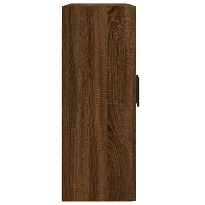 Wall Mounted Cabinet Brown Oak 69,5x34x90 cm Engineered Wood