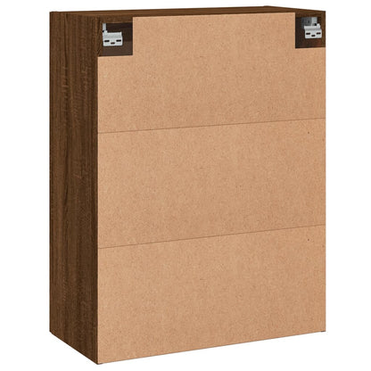Wall Mounted Cabinet Brown Oak 69,5x34x90 cm Engineered Wood
