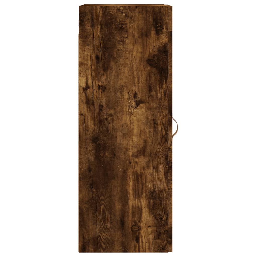 Wall Mounted Cabinet Smoked Oak 34.5x34x90 cm Engineered Wood