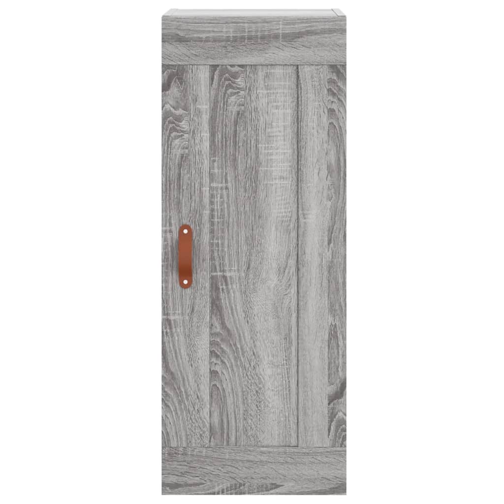 Wall Mounted Cabinet Grey Sonoma 34.5x34x90 cm Engineered Wood