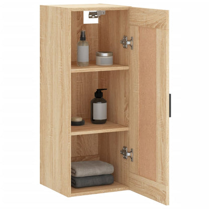 Wall Mounted Cabinet Sonoma Oak 34,5x34x90 cm Engineered Wood