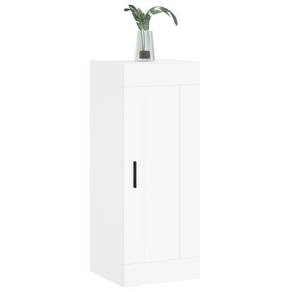 Wall Mounted Cabinet White 34,5x34x90 cm Engineered Wood