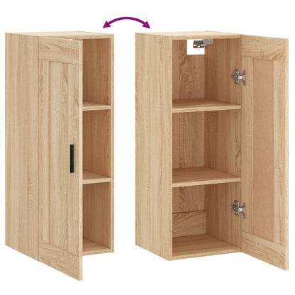 Wall Mounted Cabinet Sonoma Oak 34.5x34x90 cm Engineered Wood