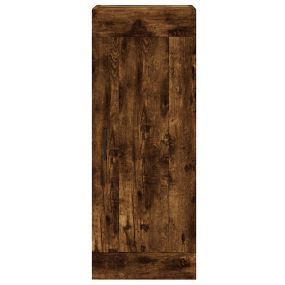 Wall Mounted Cabinet Smoked Oak 34.5x34x90 cm Engineered Wood