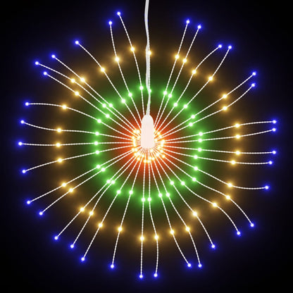Christmas Starburst Lights 140 LEDs 8 pcs Multicolour 17 cm