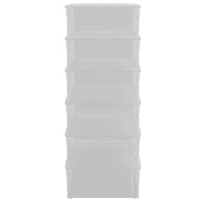 Plastic Storage Boxes 6 pcs 25 L Stackable