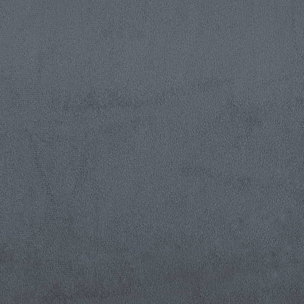 Day Bed without Mattress Dark Grey 90x190 cm Single Velvet