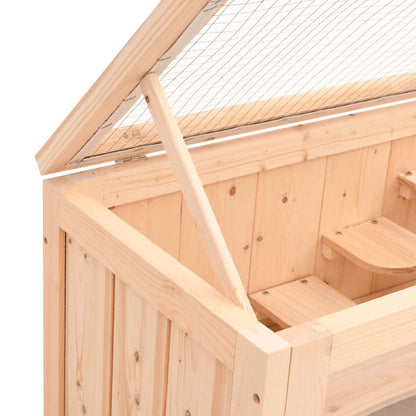 Hamster Cage 60x35.5x42 cm Solid Wood Fir