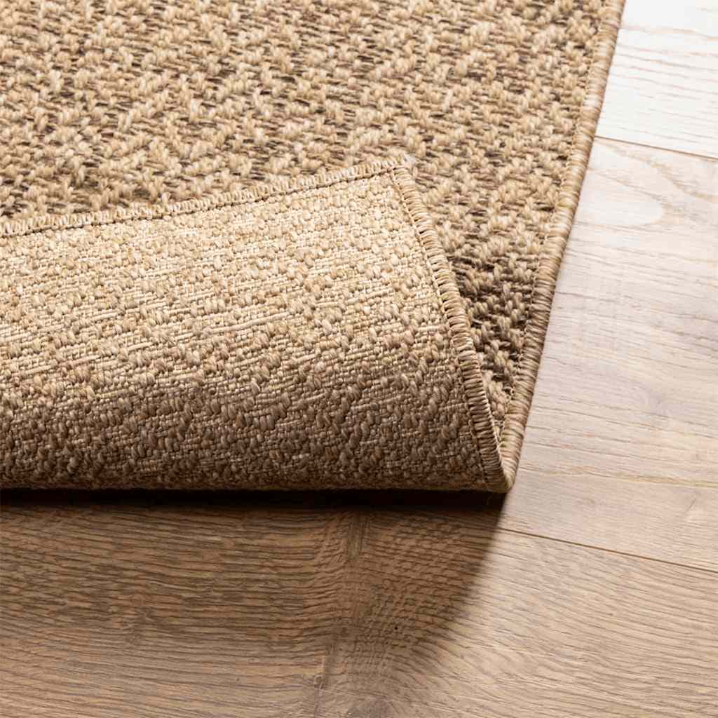 Rug ZIZUR 80x150 cm Jute Look Indoor and Outdoor