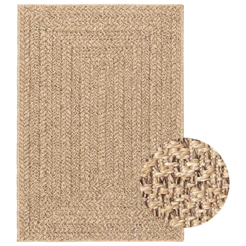 Rug ZIZUR 160x230 cm Jute Look Indoor and Outdoor