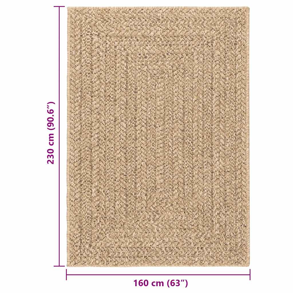 Rug ZIZUR 160x230 cm Jute Look Indoor and Outdoor