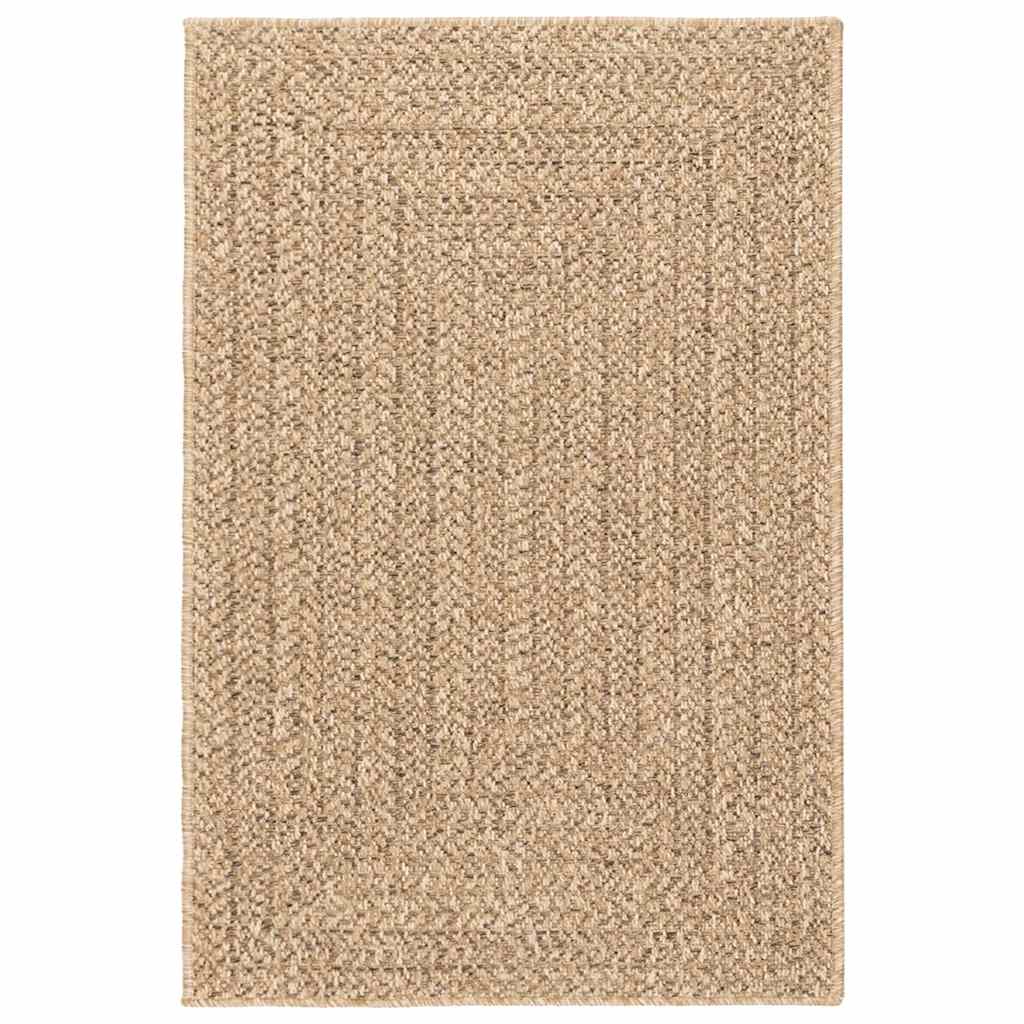 Rug ZIZUR 200x290 cm Jute Look Indoor and Outdoor