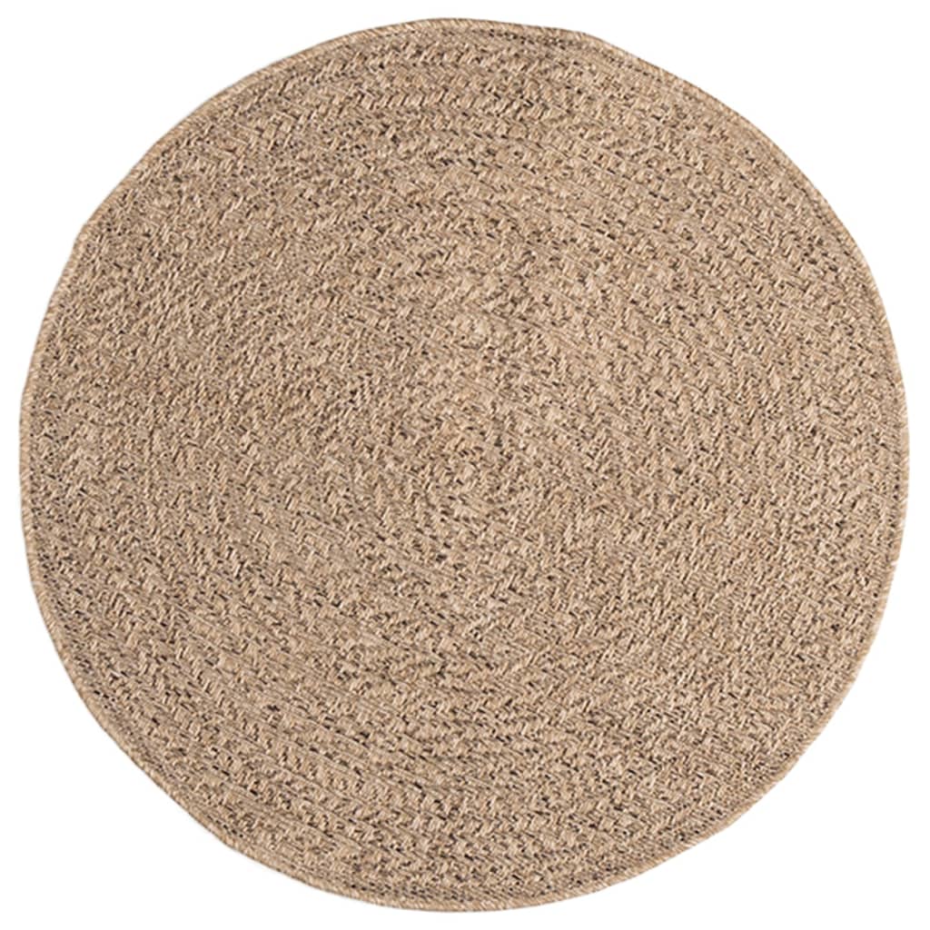 Rug ZIZUR 90 cm Jute Look Indoor and Outdoor