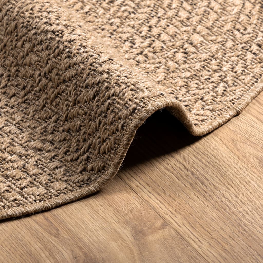Rug ZIZUR 160 cm Jute Look Indoor and Outdoor