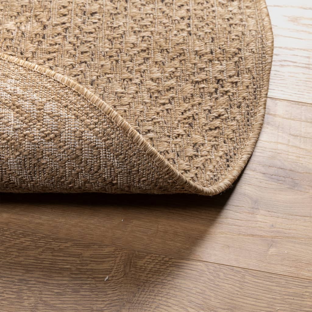 Rug ZIZUR 160 cm Jute Look Indoor and Outdoor
