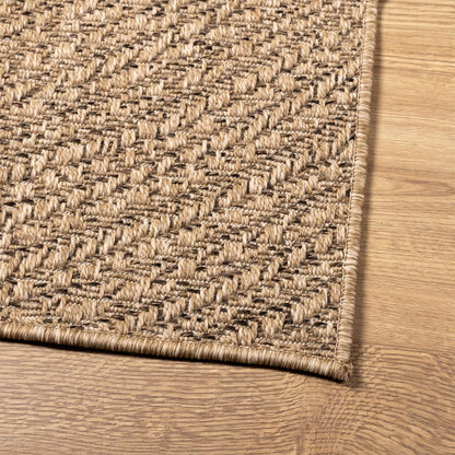 Rug ZIZUR 140x200 cm Jute Look Indoor and Outdoor