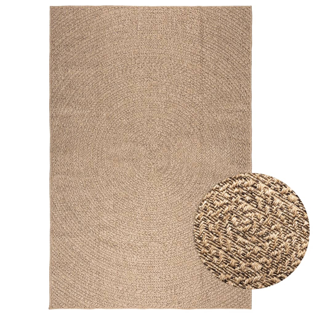 Rug ZIZUR 160x230 cm Jute Look Indoor and Outdoor