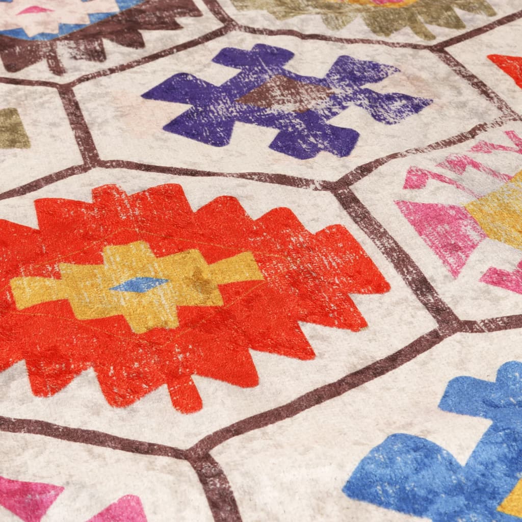 Rug Washable Multicolour 190x300 cm