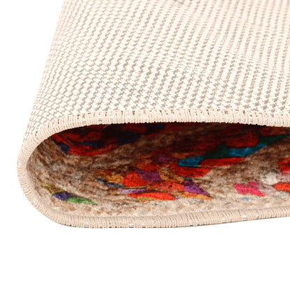 Rug Washable Multicolour Ø 120 cm