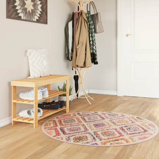 Rug Washable Multicolour Ø 120 cm