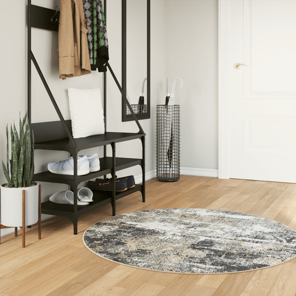Rug Washable Multicolour Ø 120 cm