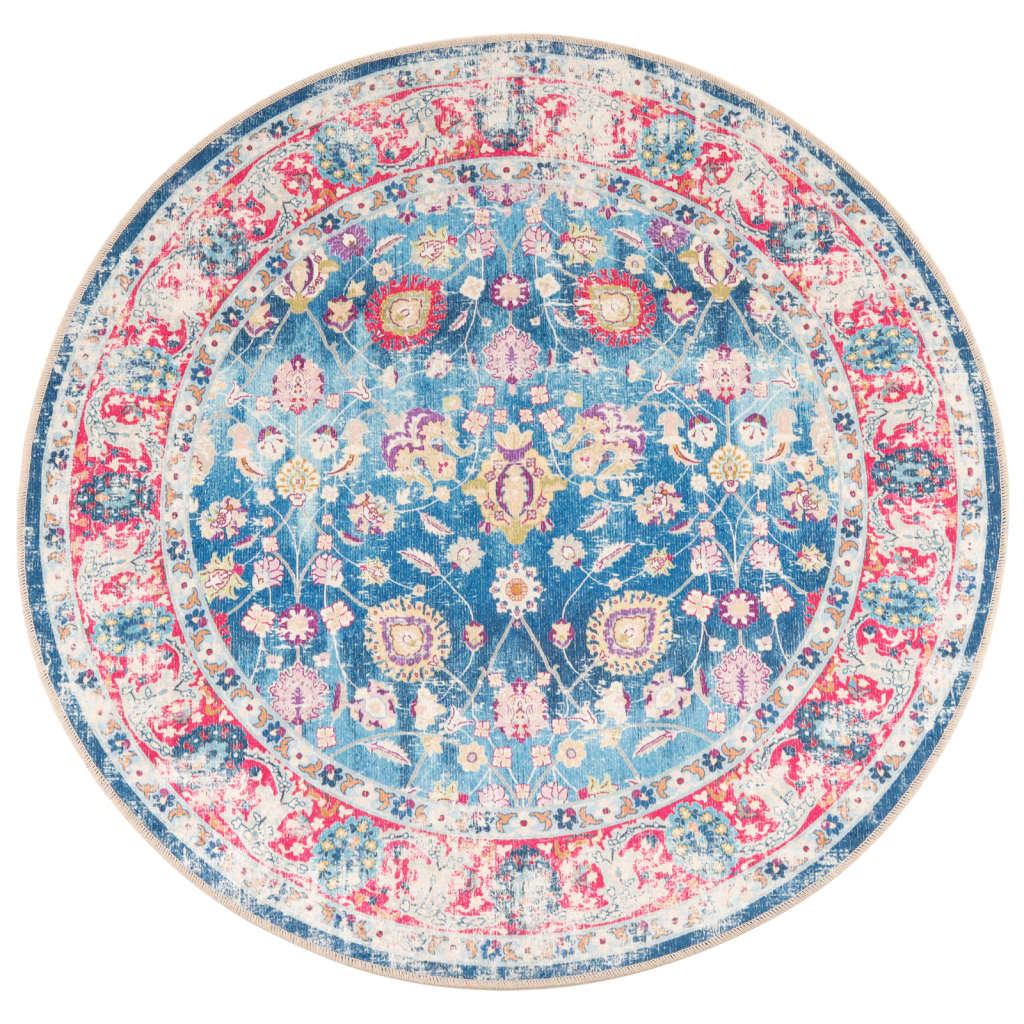 Rug Washable Multicolour Ø 120 cm