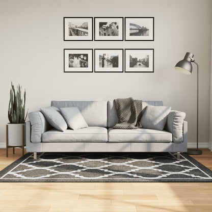 Rug Washable Black and White 120x180 cm