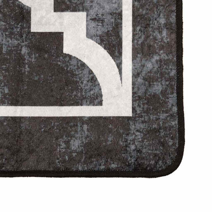 Rug Washable Black and White 160x230 cm