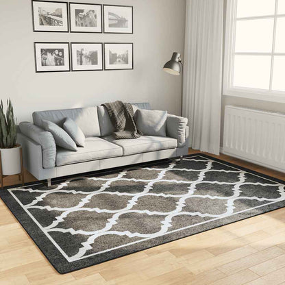 Rug Washable Black and White 160x230 cm