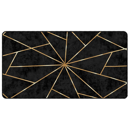 Rug Washable Black and Gold 80x150 cm