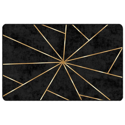Rug Washable Black and Gold 190x300 cm