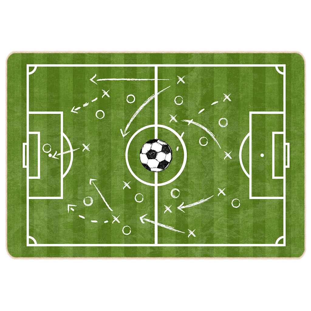 Kids'Rug Green 160x230 cm Football Field Washable