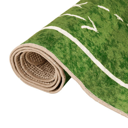 Kids' Rug Green 160x230 cm Football Field Washable