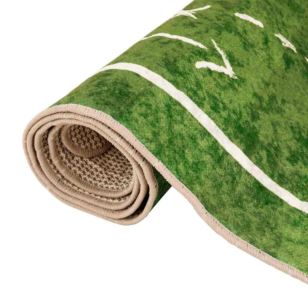 Kids'Rug Green 160x230 cm Football Field Washable
