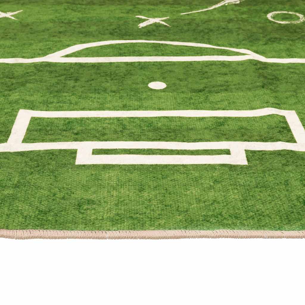 Kids'Rug Green 160x230 cm Football Field Washable