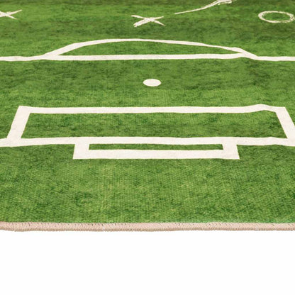 Kids'Rug Green 160x230 cm Football Field Washable