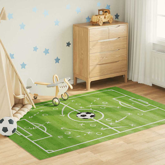 Kids'Rug Green 160x230 cm Football Field Washable